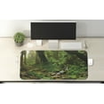 thumbnail image 2 of Landscape Computer Mouse Pad, Rainforest Trees and Fresh Grass in Nepal Jungle Wildlife Nature Tropical Photo, Rectangle Non-Slip Rubber Mousepad X-Large, 35" x 15", Green Brown, by Ambesonne, 2 of 2