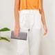 thumbnail image 5 of Cartera para mujer, tarjetero, cartera de mano, tarjetero, organizador, gris, 5 of 5