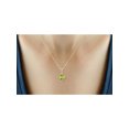 thumbnail image 2 of JewelersClub 3/4 Carat T.G.W. Peridot And White Diamond Accent 14k Gold Over Silver Pendant, 2 of 3