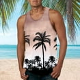 thumbnail image 2 of Sngxgn Men Sleeveless Shirts Casual Beach Tank Tops Deep V Neck Shirt Top(Black,XXL), 2 of 5
