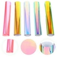 thumbnail image 3 of 5pcs Colorful Self-adhesive PVC Vinyl Films Rainbow Effect Clear Adhesive Films, 3 of 9