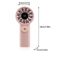 thumbnail image 3 of Wzzjkit Folding Digital Handheld Fan with 100 Gears Outdoor Decompression and Coolings Function Portable Neck Hanging Small Fan, 3 of 4