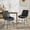 Black, variant on TacleeKii Faux Leather Dining Chairs Set of 2, Kitchen Side Chairs with Metal Legs, for Dining Room Restaurant, Black
