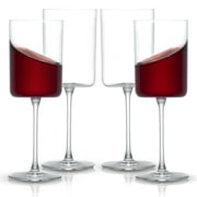 JoyJolt Claire Stemmed Red Wine Glasses Set of 4