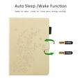 thumbnail image 7 of iPad 8th Gen Case 10.2", iPad 7th Generation Case Cover, Allytech Premium PU Leather Blossom Design Smart Cover Auto Sleep Wake Slim Lightweight Shockproof Folio Stand Case for Apple iPad 10.2",Gold, 7 of 7