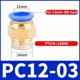 thumbnail image 2 of 2pcs ORDENADOR PERSONAL Conector rápido neumático de aire 4-M5 4-M6 4mm 6mm 8 mm 10 mm 12 mm Hilo macho 1/4 1/2 1/8 3/8 Tubería de tubo de manguera comprimida, 2 of 7