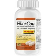 FiberCon Fiber Therapy Coated Caplets, Safe, Simple & Comfortable Insoluble Fiber for Bowel Irregularity, Comfortable Constipation Relief with No Gas or Bloating, 140 Caplets