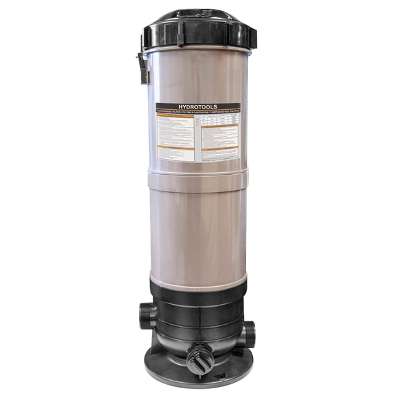 HYDROTOOLS BY SWIMLINE Extra-Flo Cartridge Pool Filter TANK & ELEMENT ONLY For Above Ground Pools | 40 SQ FT | For Pools Up To 19000 Gallons | Energy Efficient | Non-Corrosive Materials