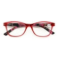 thumbnail image 2 of Women Floral Clear Progressive Reading Glasses - Zero Power on Top - No Bubble - Wide Fitment Z109 +2.75, 2 of 4
