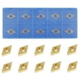 thumbnail image 2 of Lathe Tool Holder Indexable Carbide Turning Tool Holder with 10pcs Carbide Inserts Lathe Cutting Tool Power Tool Accessories for Carpenter Woodworking, 2 of 7