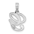 thumbnail image 5 of Auriga Fine Jewelry 10K White Gold Solid Script Letter G Initial Charm Pendant for Women, 5 of 6