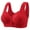 Style2-Red bras for women, variant on Womens Bras Front Closure Plus Size High Support Breathable Wireless Bras with Support and Lift Everyday Comfortable Sleep Bra Bralettes Sexy Tshirt Bras Push Up Seamless Plus Size Everyday Bra
