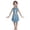 Sky Blue, variant on CAICJ98 Girls Metallic Outfit Sequin Dance Shiny Crop Top for Dancing Raves Festivals Metallic Skirt (Gold,5-6 Years)
