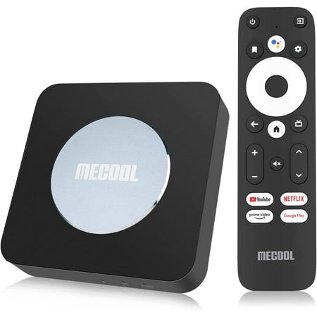 Android 11.0 TV Box, MECOOL KM2 Plus Smart TV Box Netflix Google Certified AV1 Ultra 4K HDR 2GB 16GB Support 2.4G/5.0G WiFi 5 BT 5.0 with Amlogic S905X4 Google Assistant Dolby Atmos