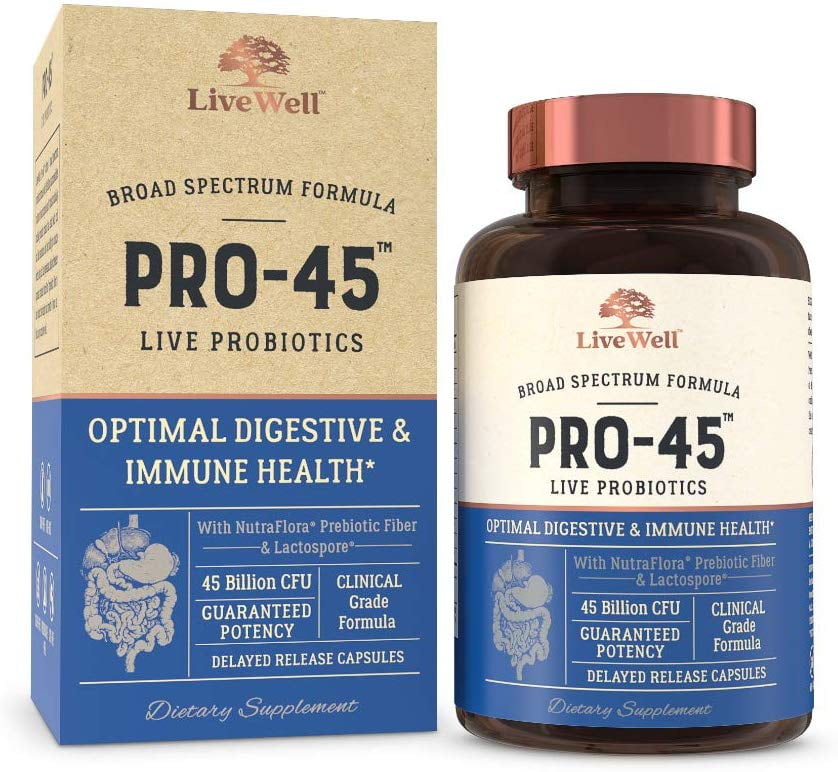 Livewell Pro45 Probiotic - Best Rated Probiotics Of 2021