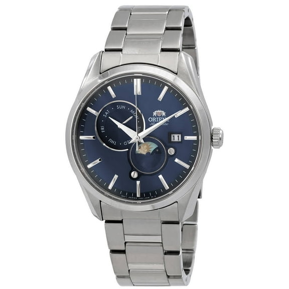 Orient Contemporary Sun Moon Blue Dial Automatic RA-AK0308L10B Men's Watch