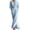 D709/Light Blue, variant on Dresses For Women And Extra Long Dress V Neck Long Sleeve Ruffled Tie Waist Asymmetric Split Elegant Dress Beach Vacation Clothes Classic