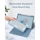 thumbnail image 4 of Funda con Teclado Redondo Magnético para iPad Air de 10.9/11 Pulgadas, Azul Brumoso, 4 of 7
