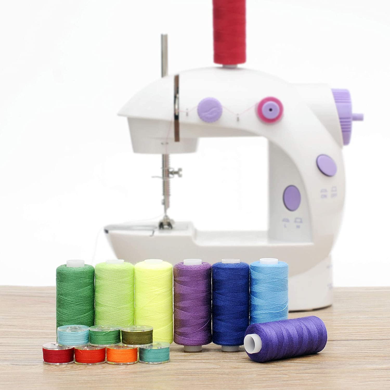 Sewing Thread Multicolor Sewing Machine Axis Household Polyester Set 60  Shaft Sewing Thread Kit Sewing Thread Set Stitching Machine Poly Fabric  Sewing