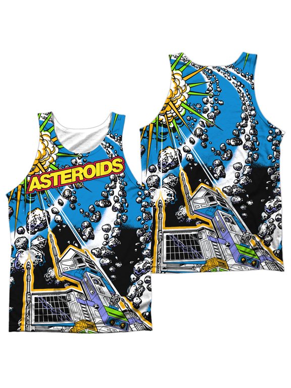 Atari - Asteroids All Over (Front/Back Print) - Tank Top - Small