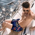 thumbnail image 2 of luoweisi Men's Beach Shorts Quick Dry Swim Trunks with Mesh Lining Cartoon Owl S, 2 of 5