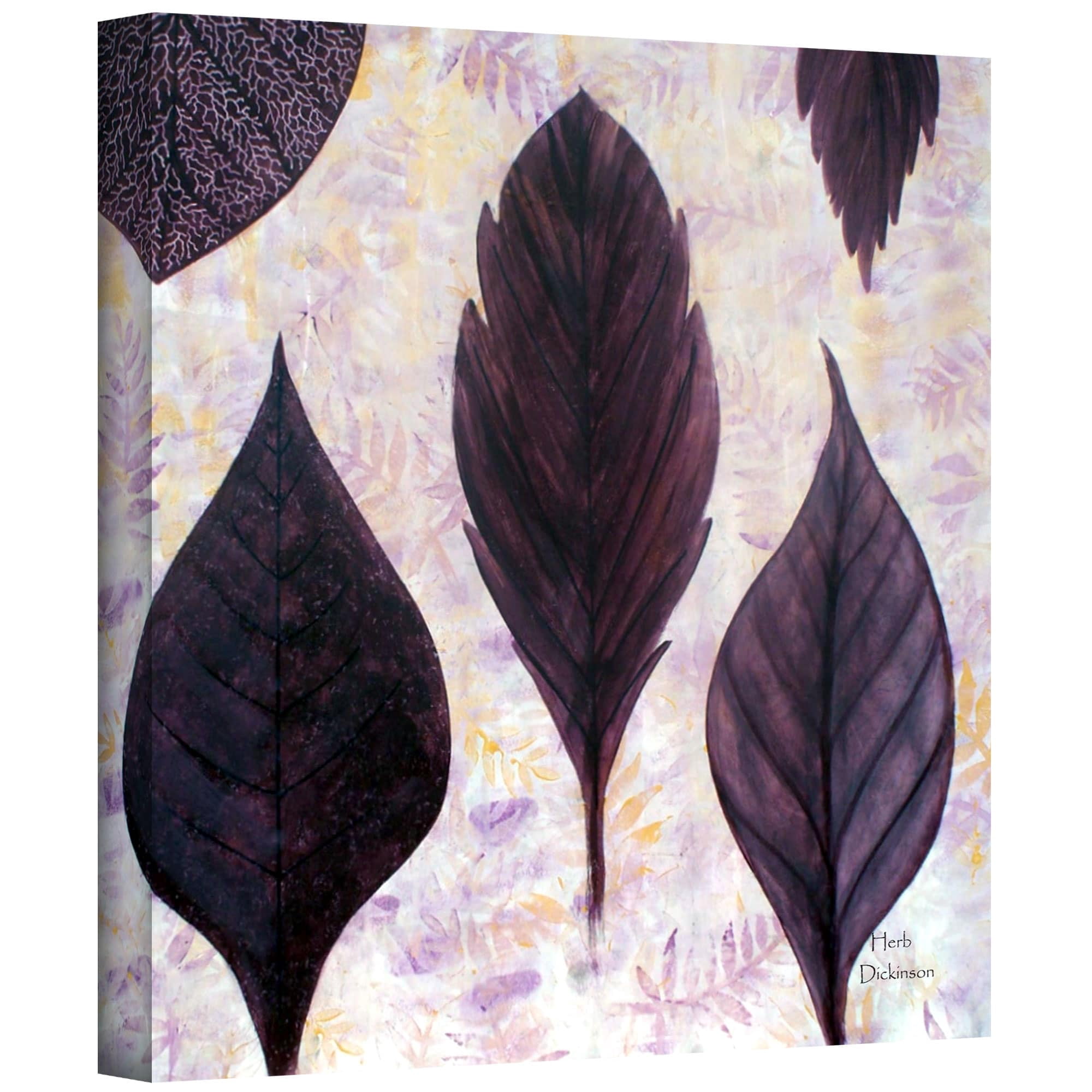 ArtWall Herb Dickinson "Plum's the Word" Gallery-wrapped Canvas