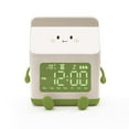 thumbnail image 2 of Riguas Alarm Clock Digital Clock Milk Box Shape Clock Children Wake Up Clock Rechargeable Countdown Legible Large Screen Multifunctional Bedroom Alarm Clock, 2 of 6