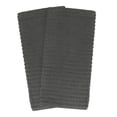 thumbnail image 3 of RITZ Royale Collection 100% Combed Terry Cotton, Oversized Kitchen Towel Set, 4-Pack, Solid & Coordinate, Graphite, 3 of 8