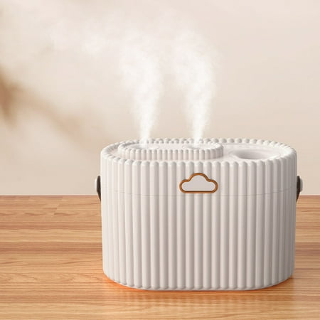 

Vxdvou USB Charging 2L Humidifier with Double Spray Nozzle Silent Portable Home Humidifier for Desktop Use Large Capacity Purification and Moisturizing Humidifier