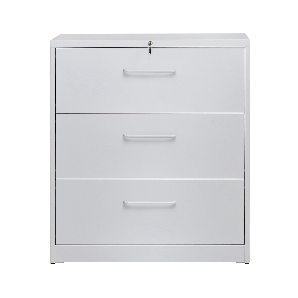 Topcobe Vertical Modern File Cabinet With 3 Drawer Legal Lockable Office Mobile File Cabinet For Office Or Home White Walmart Com Walmart Com
