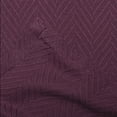 thumbnail image 4 of Superior Dobbyweave Knit Cotton Blanket, All Season Breathable Bed Blanket, King 90" x 108", Plum, 4 of 8