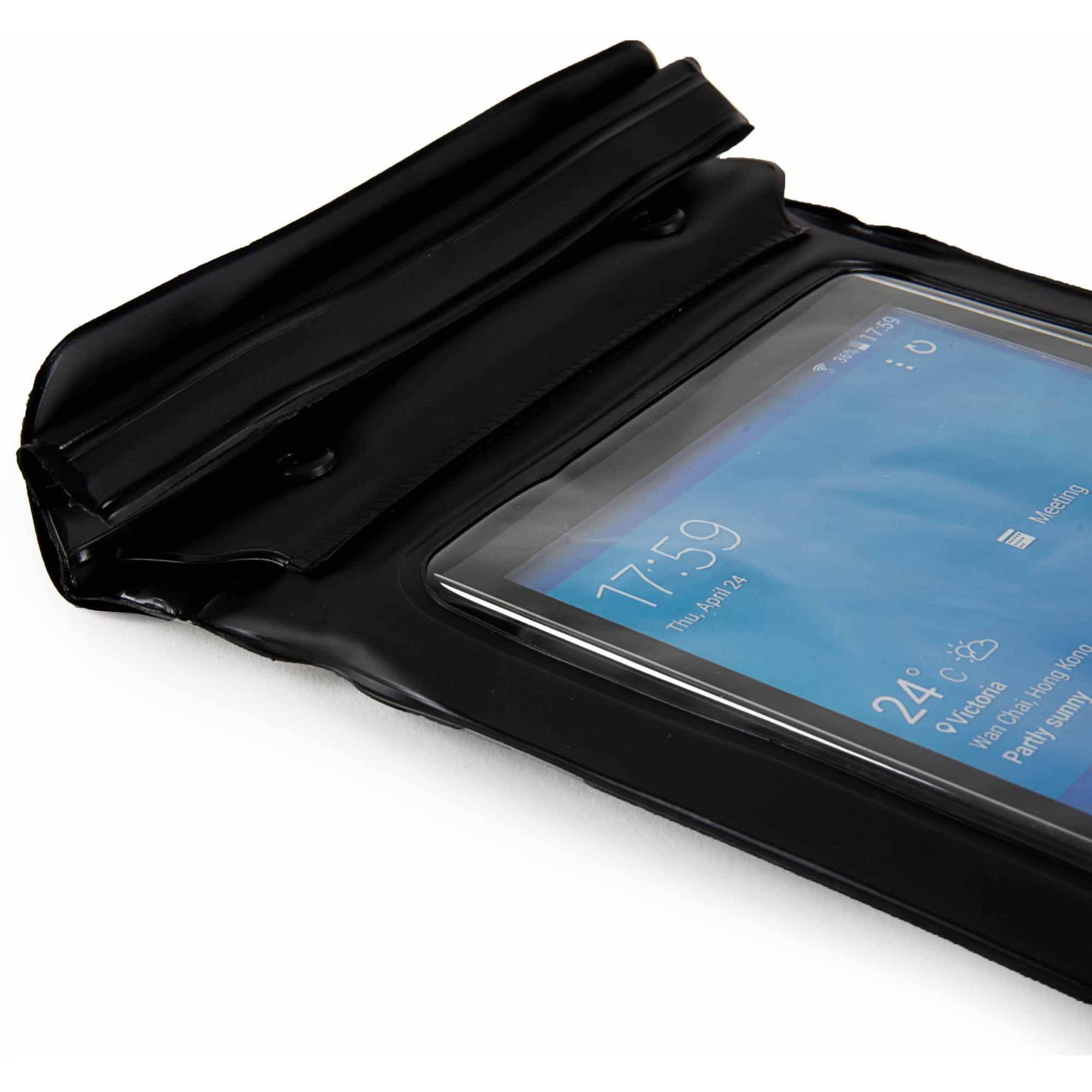 SUMACLIFE Waterproof Triple Zip Clear Case Carrying Bag (with Lanyard) for Tablets up to 8.5in x 6in