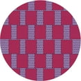 thumbnail image 1 of Ahgly Company Indoor Round Patterned Raspberry Red Area Rugs, 8' Round, 1 of 6