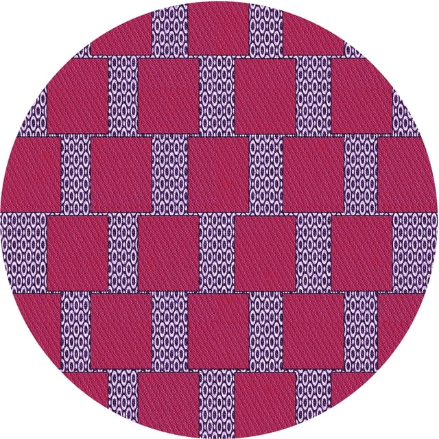 Ahgly Company Tapis d'Intérieur Lavables en Machine, Ronds, Rouges, Framboises, Ronds de 6'