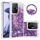 thumbnail image 1 of Funda para Xiaomi 11T/11T Pro 5G con Brillo Líquido Flotante, Purpurina, Parachoques y Anillo Giratorio Soporte, 1 of 5