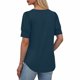 thumbnail image 4 of Ounisa Womens 2025 Summer Sweater Top Short Sleeve Blouses Dressy Casual Shirts Business Tops Cute Vacation Tunic, 4 of 6