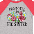 thumbnail image 4 of Inktastic Promoted to Big Sister with Flowers Girls Toddler T-Shirt, 4 of 5