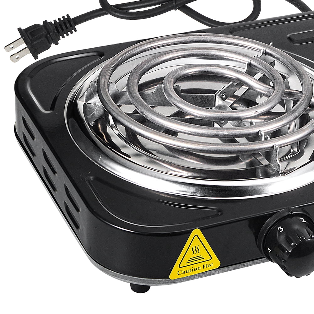 Electric Camping Double Burner Hot Plate 2000W 110V Portable Heating Cooking Stove