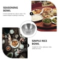 thumbnail image 2 of Korean Style Rice Bowl Stainless Steel Rice Bowl Heat-resistant Soup Bowl Kitchen Supply, 2 of 9