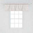 thumbnail image 2 of Ambesonne Pastel Window Valance, Neutral Toned Crescent Art, 42" x 18", Beige White, 2 of 3