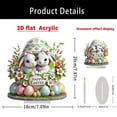 thumbnail image 3 of Easter Decor Tabletop Holiday Ornaments, Gifts for Easter Easter Bunny Egg Ornaments, Table Center Pieces Decor, Farmhouse Easter Decorations(1PC), 3 of 6
