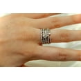 thumbnail image 2 of Sterling Silver Decorative Ring Set Diamond Shape CZ Focus, 2 of 3