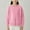 Pink, variant on Lopecy-Sta Kids Solid Color Crewneck Sweater, 12M-7Y Boys Girls Cotton Knit Pullover, Toddler Warm Base Layer Top for Autumn Winter Black