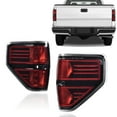 thumbnail image 4 of PIT66 Tail Lights Brake Lamps Fit for 2009-2014 Ford F150, Pickup SVT Rear Assembly, 1 Pair, Black Trim, 4 of 8
