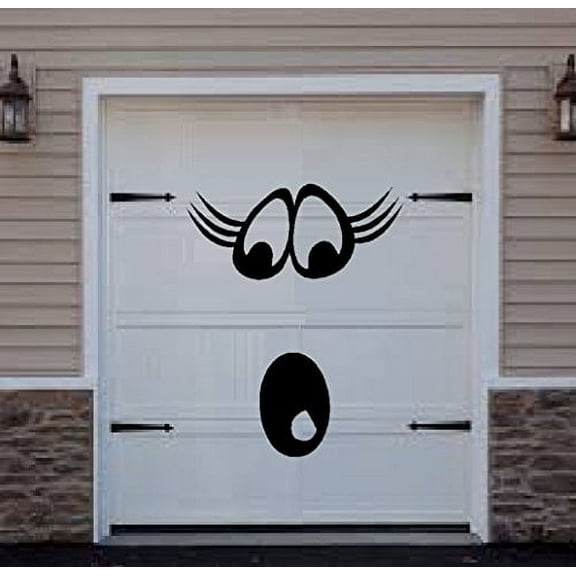 Decal ~ PUMPKIN FACE #1 For Door, or Wall ~ HALLOWEEN: 33" x 37"