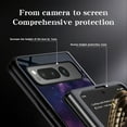 thumbnail image 6 of Compatible with Google Pixel Fold Case,Cute Starry Sky Patterned  Fashionable Tempered Glass Back with Soft Silicone Bumper Lightweight Protective Phone Case,Colorful, 6 of 7