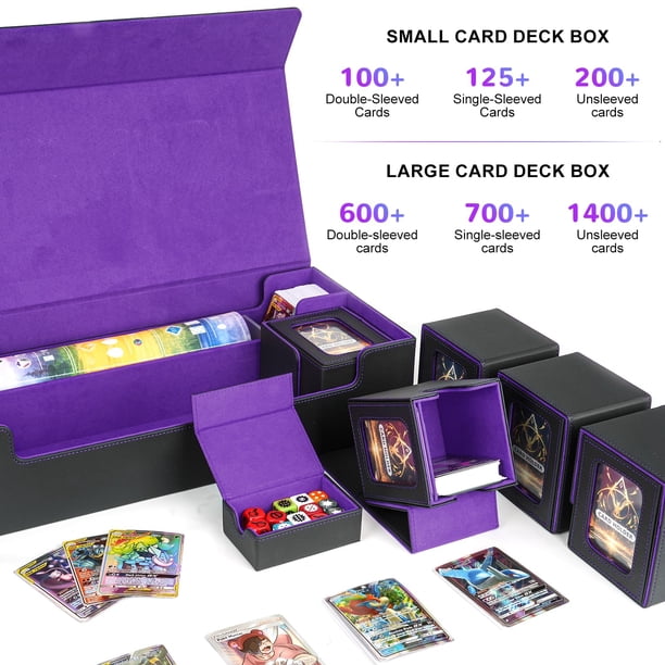 Jaffzora Card Deck Box for MTG Commander, Large 6 in 1 Card