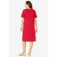 thumbnail image 2 of Woman Within Plus Size Perfect Short-Sleeve Crewneck Tee Dress, 2 of 6
