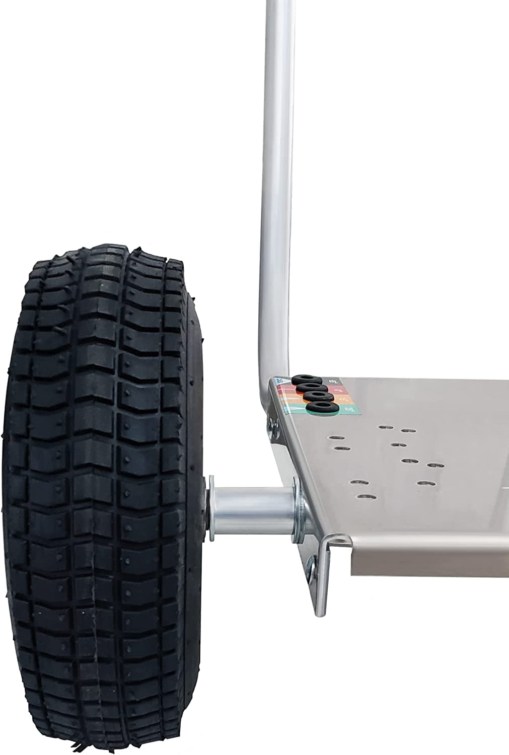 Ultimate Washer Professional Pressure Washer Cart Frame with Wheels and Push Handle (10 x 15, Silver)