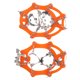thumbnail image 5 of Crampones antideslizantes de acero inoxidable con 19 dientes, tacos de tracción para hielo para botas de senderismo, tamaño OrangeL, 2 uds. YUNYI BRAND Deportes, 5 of 8